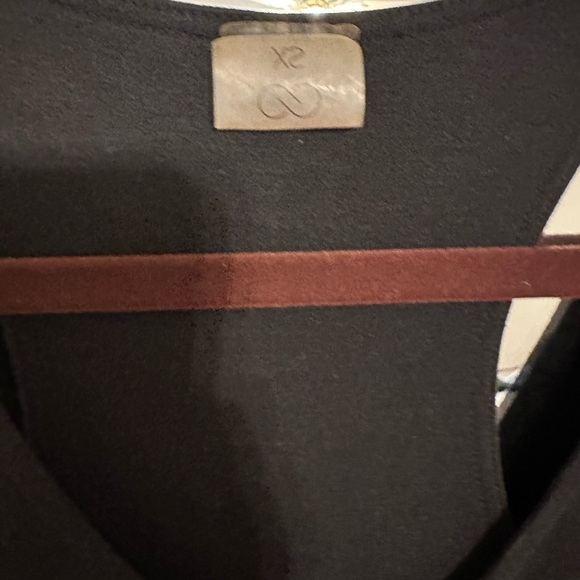 Calia by Carrie Underwood Double Layer Ruched Jersey Dress Black XS - Picture 4 of 5